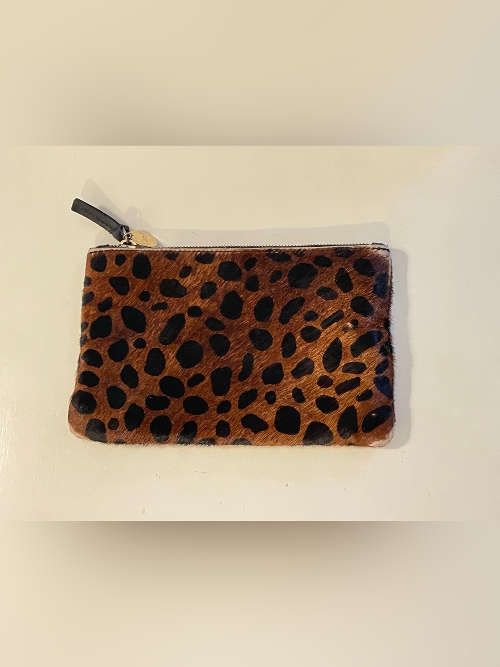 Clare V Leopard Haircalf Zip Pouch - Picture 2 of 12